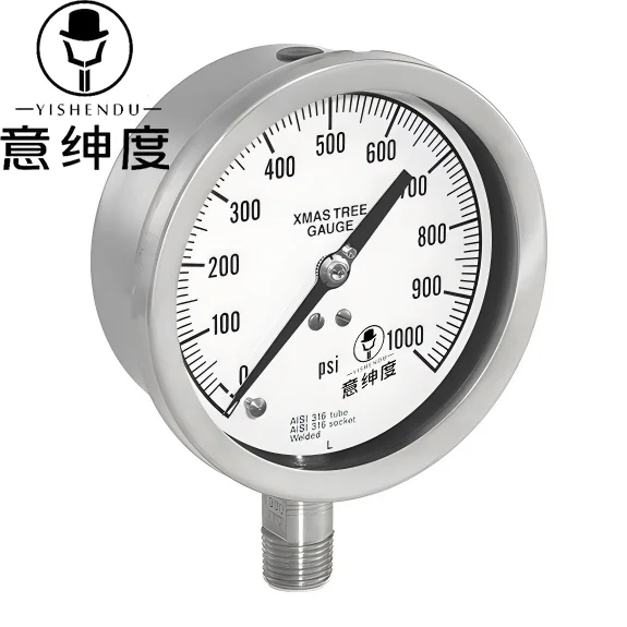 Pressure Gauge Manometer for Wellhead Assembly Xmas Tree